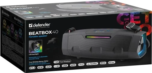 Фото: Портативна колонка Defender Beatbox 40 Black (65640) № 26 | KTC