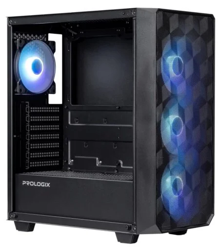 Фото: Корпус ProLogix E120 Tempered Glass and Mesh Black with window (E120 Black) № 13 | KTC