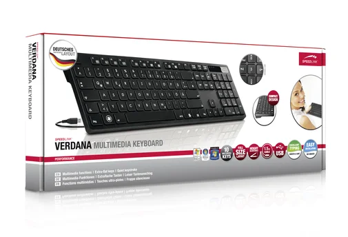 Фото: Клавіатура SPEEDLINK SL-6455-SBK-RU Verdana USB чорна № 7 | KTC