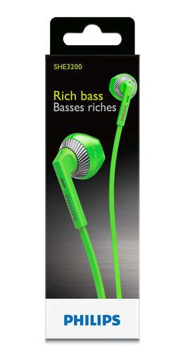 Навушники Philips SHE3200GN/00 зелені