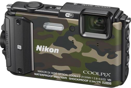 Цифрова фотокамера Nikon Coolpix AW130 Camouflage