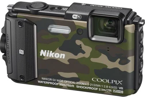 Фото: Цифрова фотокамера Nikon Coolpix AW130 Camouflage № 6 | KTC