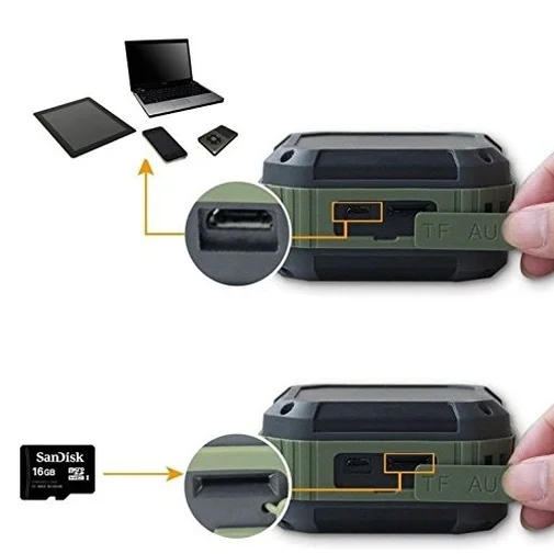 Фото: Портативна колонка AUKEY SK-M16 Gray/Army Green № 8 | KTC