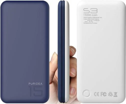 Фото: Батарея універсальна Puridea S3 15000mAh Blue/White (S3-Blue White) № 7 | KTC