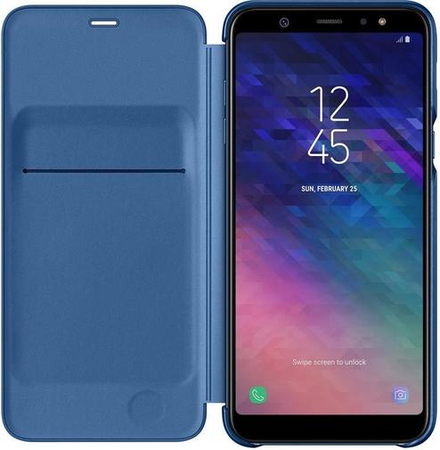 for Samsung A6 Plus 2018/A605 - Wallet Cover Blue