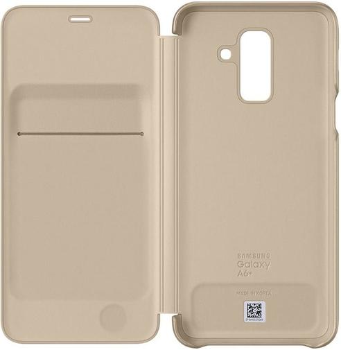 for Samsung A6 Plus 2018/A605 - Wallet Cover Gold