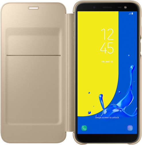 Чохол Samsung for Galaxy J6 2018 J600 - Wallet Cover Gold (EF-WJ600CFEGRU)