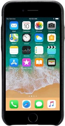 Фото: Чохол JISON for iPhone 7/8/SE - Leather Case Black (JS-IP8-13A10) № 7 | KTC