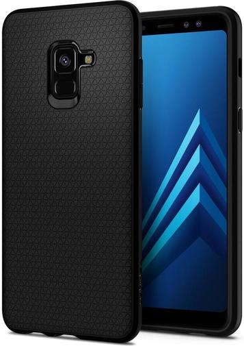 Чохол Spigen for Samsung Galaxy A8 2018 - Liquid Air Matte Black (590CS22747)