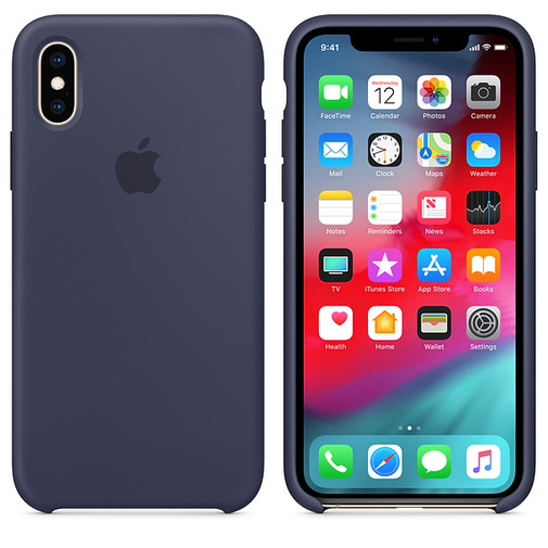 Чохол HCopy for iPhone Xs - Silicone Case Midnight Blue (ASCXSMB)