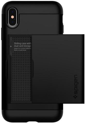 Чохол Spigen for iPhone XS - Slim Armor CS Black (063CS24922)