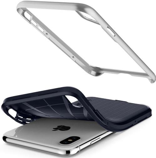 Чохол Spigen for iPhone XS - Neo Hybrid Satin Silver (063CS24920)