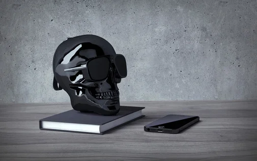 Фото: Портативна колонка Jarre Technologies AeroSkull XS Plus Chrome Black (ML80071) № 7 | KTC