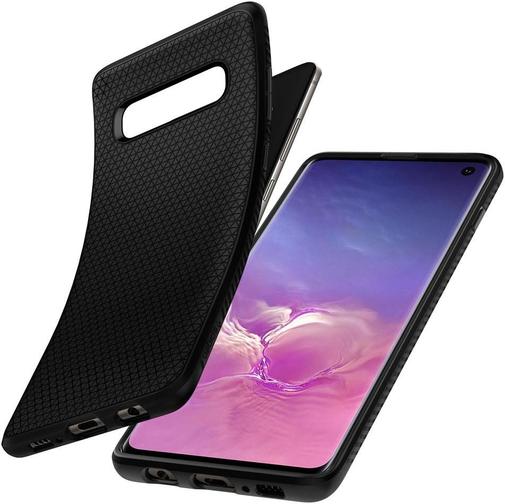 Чохол-накладка Spigen для Samsung Galaxy S10 - Case Liquid Air Matte Black