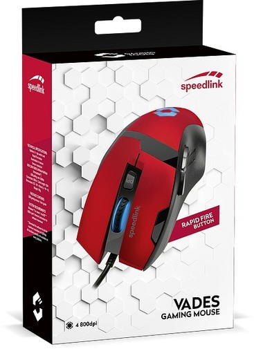 Миша SPEEDLINK Vades Black/Red (SL-680014-BKRD)