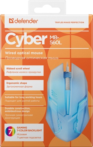 Миша Defender Cyber MB-560L White (52561)