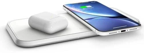 Фото: Бездротова зарядна станція Zens Dual Aluminium Wireless Charger 10W White (ZEDC04W/00) № 7 | KTC