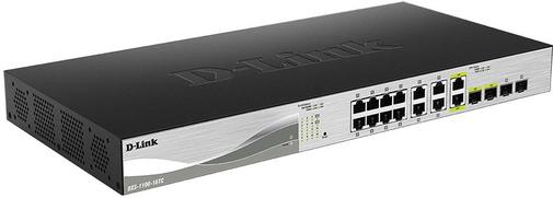 Switch, 16 ports, D-Link DXS-1100-16TC, 12x100/1000/10000Mbps, 2x100/1000/10000Mbps SFP