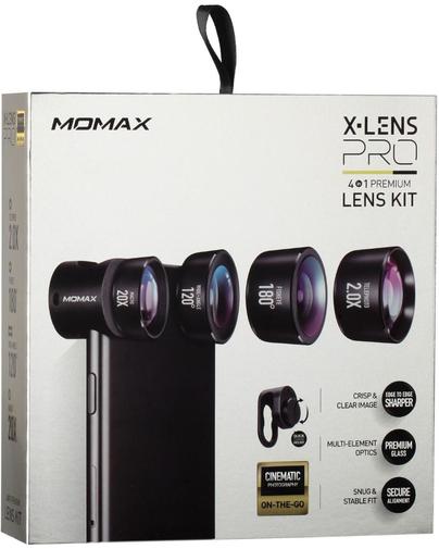 Зовнішня лінза Momax X-Lens 4in1 Professional Lens Set Black (CAM7D)