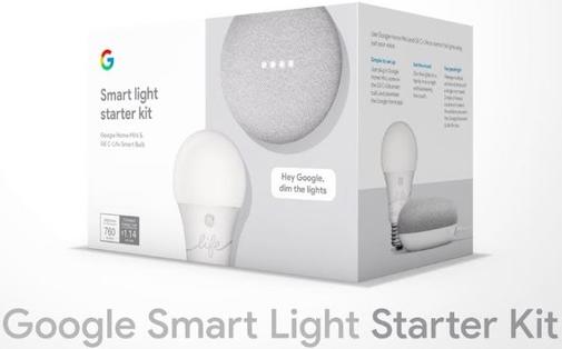 Smart колонка + smart лампочка Google Smart Light Starter Kit Chalk