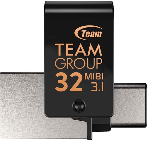 Флешка USB Team OTG M181 32GB Black (TM181332GB01)