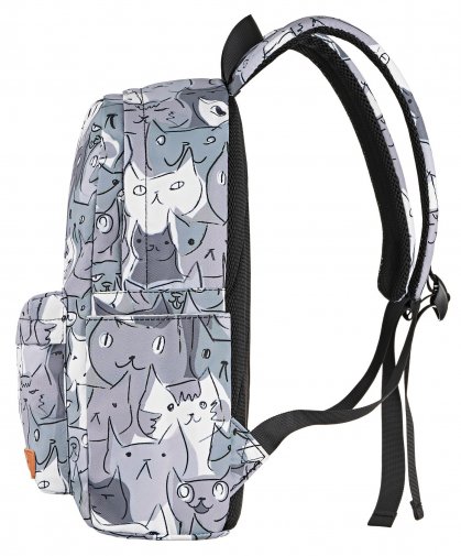 Рюкзак для ноутбука 2E TeensPack Cats Grey (2E-BPT6114GC)