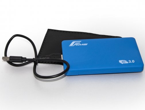 Кишеня зовнішня Frime HDD/SSD Soft touch USB3.0 Blue (FHE31.25U30)