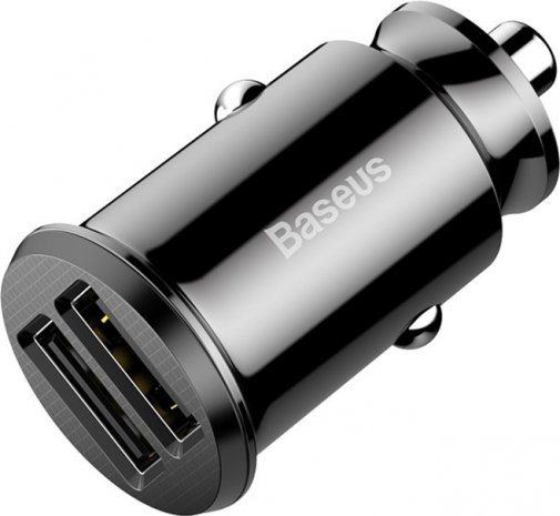 Зарядний пристрій Baseus Grain Car Charger 3.1A Black (CCALL-ML01)