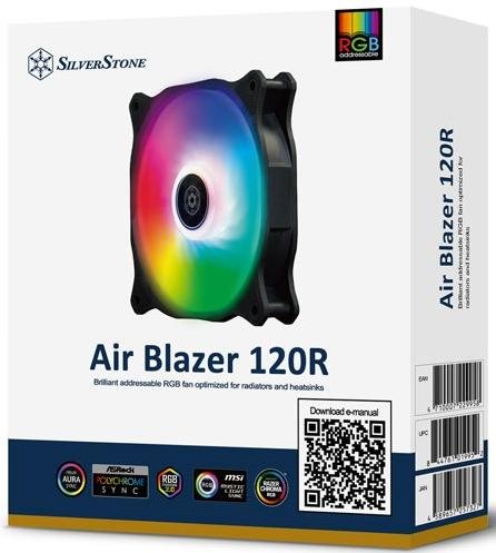 Вентилятор для корпуса SILVER STONE Air Blazer 120R Black (SST-AB120R-ARGB)