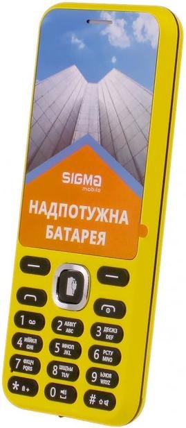 Мобільний телефон SIGMA X-Style 31 Power Yellow