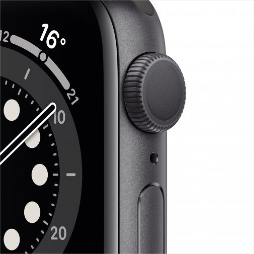 Смарт годинник Apple Watch Series 6 GPS 40mm Space Gray Aluminium Case with Black Sport Band (MG133)