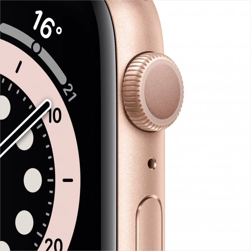 Смарт годинник Apple Watch Series 6 GPS 44mm Gold Aluminium Case with Pink Sand Sport Band (M00E3)