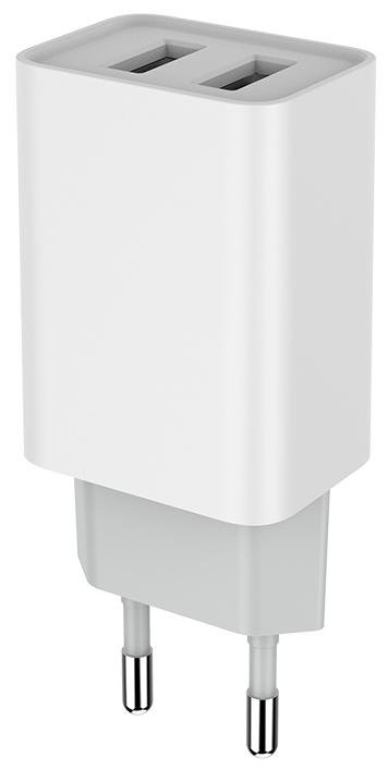 Зарядний пристрій ColorWay Auto ID 2xUSB 2.1A 10W White (CW-CHS015-WT)