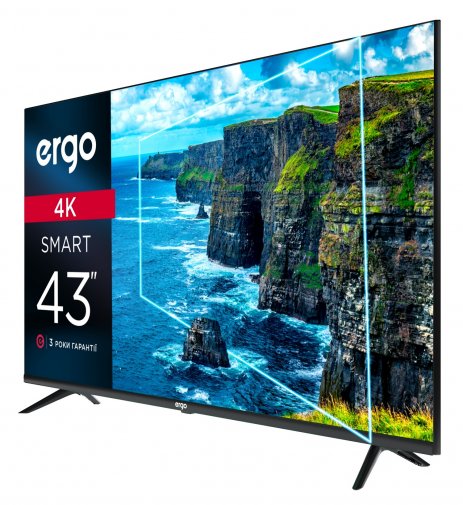 Телевізор LED Ergo 43DUS6000 (Android TV, Wi-Fi, 3840x2160)