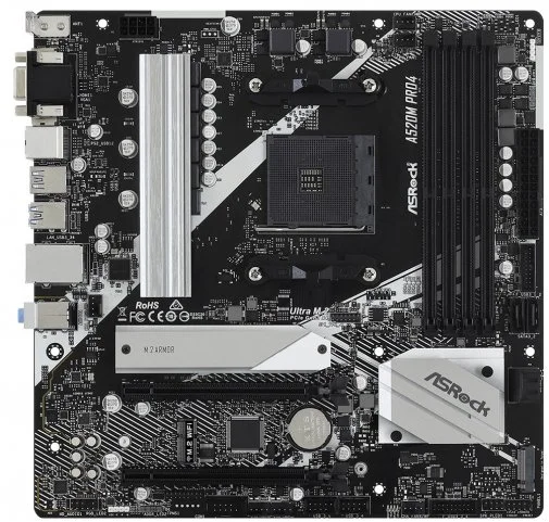 Фото: Материнська плата AsRock A520M Pro4 (A520M PRO4) № 5 | KTC