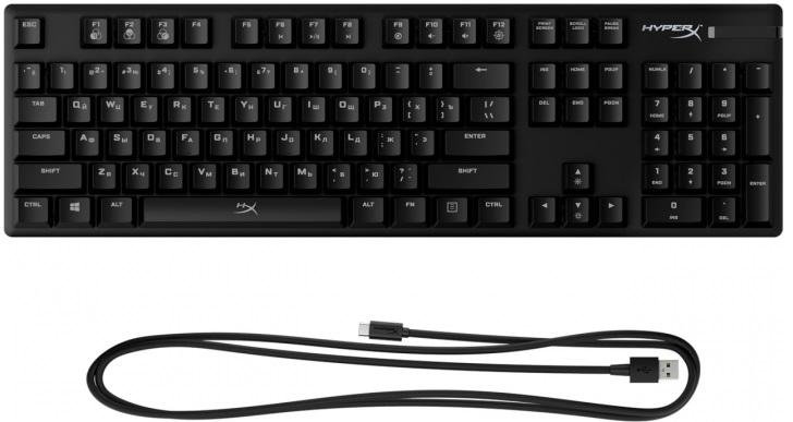 Клавіатура Kingston HyperX Alloy Origins USB HyperX Blue Switch (HX-KB6BLX-RU)