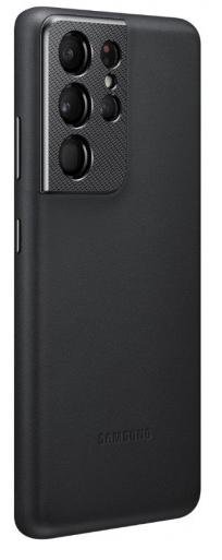 Чохол-накладка Samsung для Galaxy S21 Ultra (G998) - Leather Cover Black