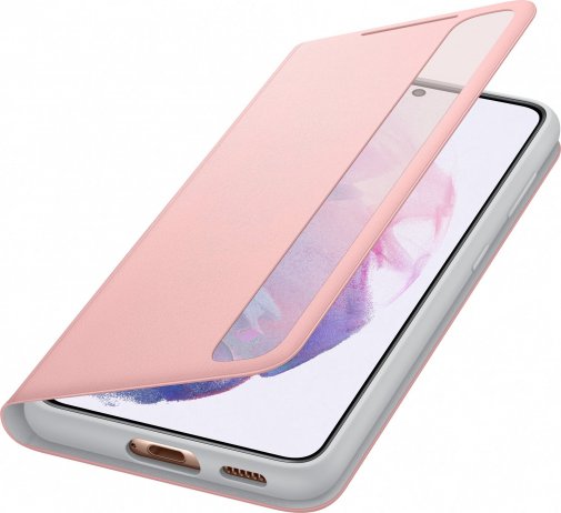 Чохол Samsung for Galaxy S21 G991 - Smart Clear View Cover Pink (EF-ZG991CPEGRU)