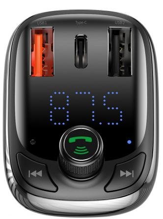Автомобільний зарядний пристрій + FM-трансмітер Baseus MP3 Car Charger S-13 36W (CCTM-B01)
