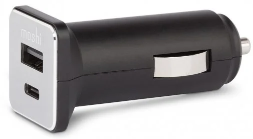 Фото: Автомобільний зарядний пристрій Moshi QuikDuo Car Charger USB-C PD/QC 36W Black (99MO022072) № 8 | KTC
