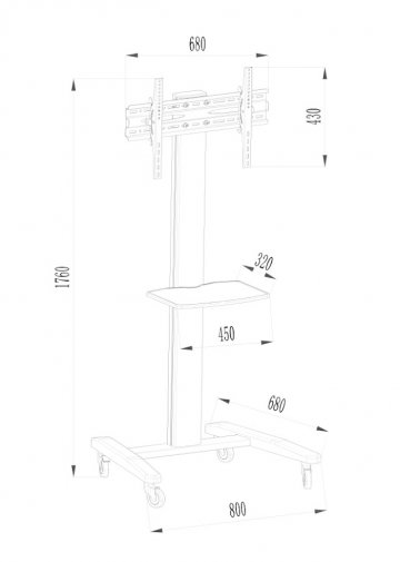  Стійка CHARMOUNT CT-FTVS-T1