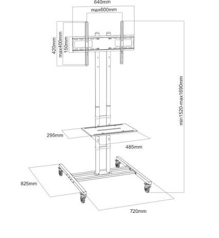  Стійка CHARMOUNT CT-FTVS-T131