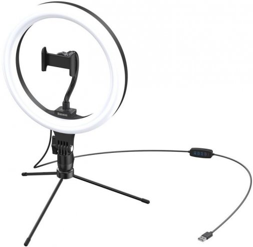 Світлодіодне селфі-кільце Baseus Live Stream Holder-table Stand Black (CRZB10-A01)