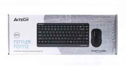 Фото: Комплект клавіатура+миша A4tech FG1112 Black № 8 | KTC