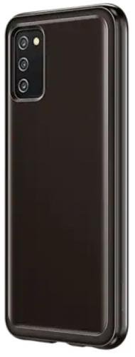 Чохол Samsung for Galaxy A03s A037 - Soft Clear Cover Black (EF-QA037TBEGRU)