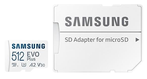 Карта пам'яті Samsung Evo Plus A2 Micro SDXC 512Gb (MB-MC512KA/RU)