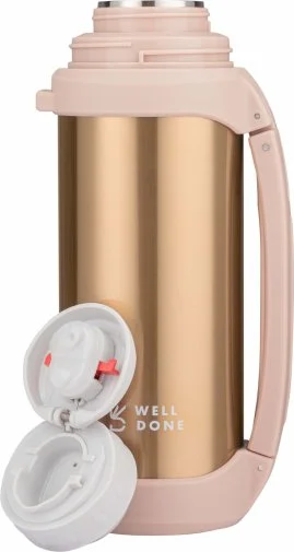 Фото: Термос Well Done WD-7031D 1000ml Gold № 5 | KTC