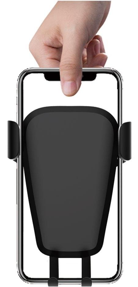 Кріплення для мобільного телефону ColorWay Soft Touch Gravity Holder Black (CW-CHG03-BK)