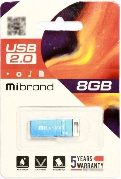 Фото: Флешка USB Mibrand Chameleon 8GB Blue (MI2.0/CH8U6U) № 4 | KTC