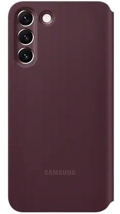 Чохол Samsung for Galaxy S22 Plus - Smart Clear View Cover Burgundy (EF-ZS906CEEGRU)